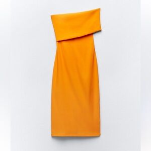 ZARA NWT One Shoulder Midi Dress (L)